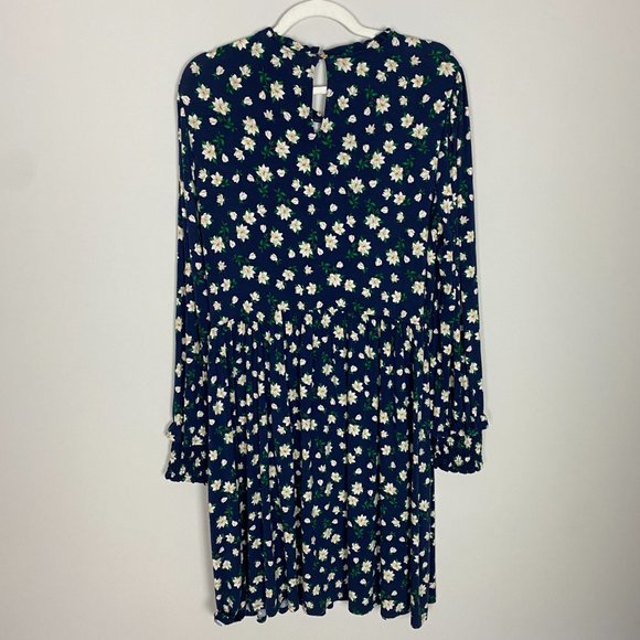 Draper James Blue Floral Midi Dress - Picture 10 of 11